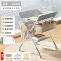 Baby changing table - newborn diaper changing, bathing, massage, and bed - foldable multifunctional baby bed