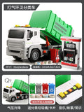 Gas station + classified garbage sanitation truck, comes with 3 batteries + screwdriver