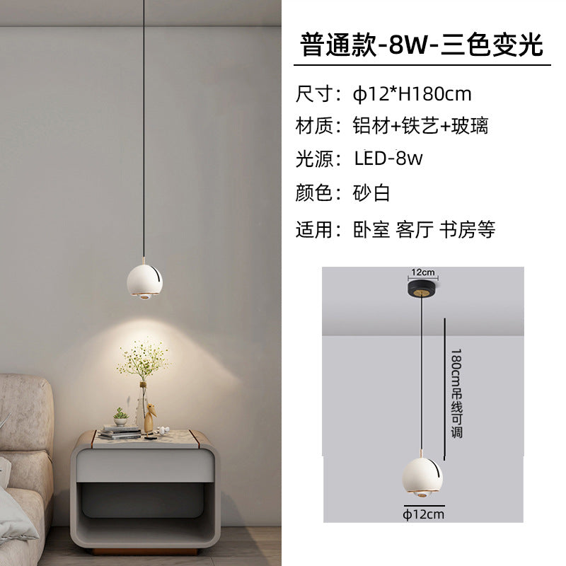 [Strict selection] Bedroom bedside chandelier light luxury modern simple liftable master bedroom chandelier bedside lamp small chandelier