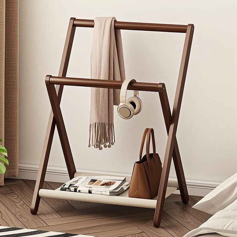 Clothes hanger foldable indoor floor-standing bedroom clothes hanger for home living room balcony clothes drying rack wholesale simple coat rack