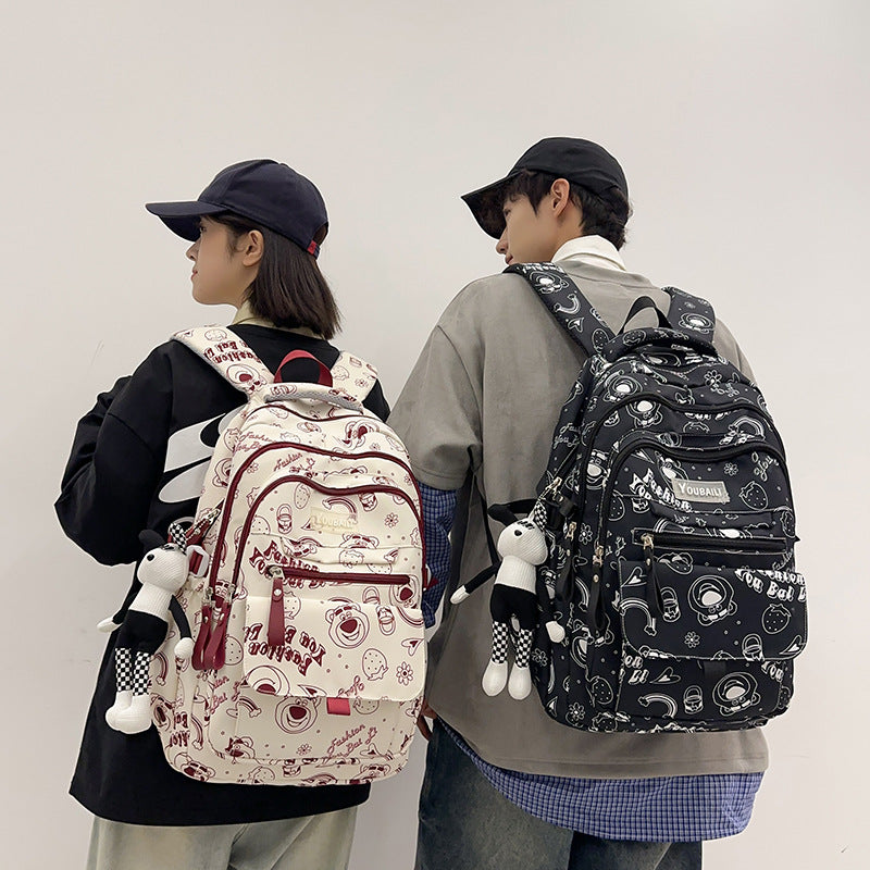 School bag for primary school students in grades 3-9, large-capacity and lightweight backpack 2024 new high-value backpack for junior and high school students