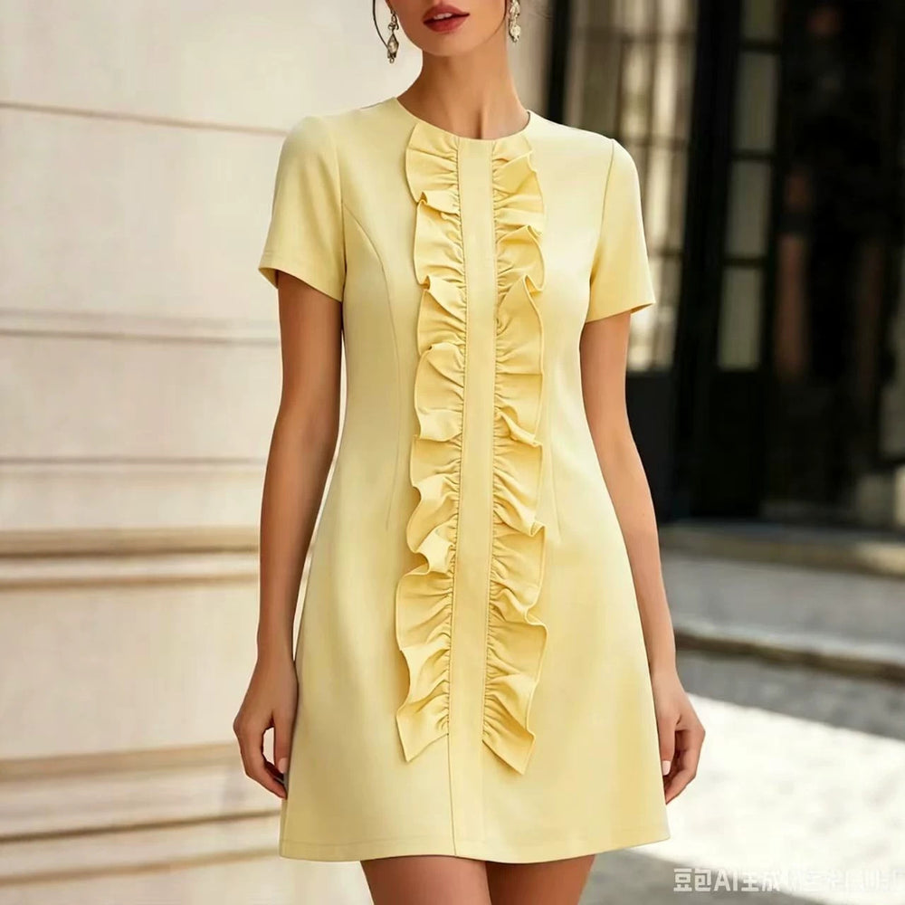 european and american cross-border  independent station new arrivalelegantelegance normcore women's short sleeve fashiondress