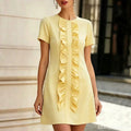 european and american cross-border  independent station new arrivalelegantelegance normcore women's short sleeve fashiondress