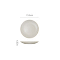 Minimalist creative stroked ceramic dinner plate - commercial western food flat plate for restaurant steak, pasta, and dessert service