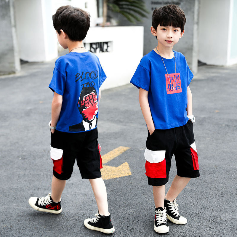 Trendy boys' summer outfit set:  new collection for older kids - stylish and cool