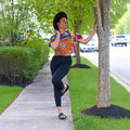 new autumn/winter cross-border sourcing: plus-size african women's wax print short-sleeve top with headscarf and face mask set