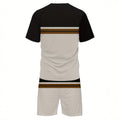 men's short-sleeve and shorts set, casual sportswear set, 3d printed cross-border hot seller, dropshipping available