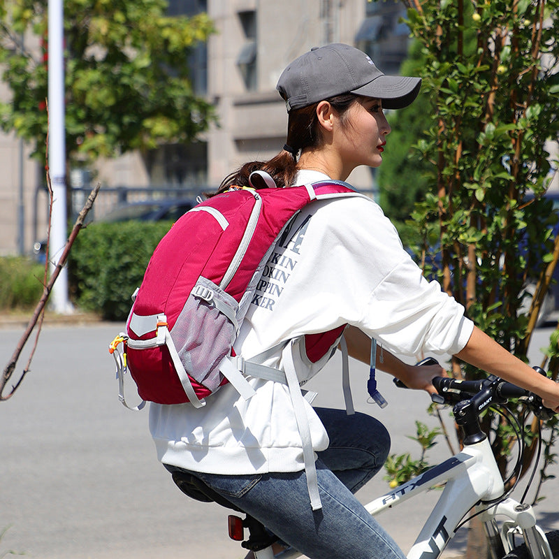 New outdoor sports cycling backpack multi-functional lightweight fabric backpack multi-color portable travel bag wholesale