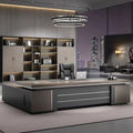 Saint li office desk - luxe executive office set: modern minimalist manager desk and chair combination - cross-border e-commerce