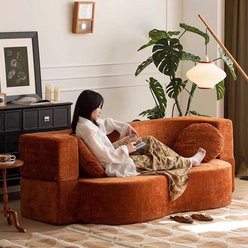 whole cabinet wholesale vacuum roll-packed sofa curved modern simple minimalist style special-shaped folding compressed sofa bed
