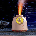 New astronaut humidifier - creative space capsule design with color-changing lights, high mist output, suitable for home, car, desktop, night light, and atomizer