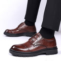 Men's leather dress shoes - new autumn collection: business formal, casual, breathable, soft sole, soft leather, british style, wedding shoes