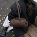 bag women's retro texture shoulder crossbody bag new arrivalcasualpure color pillow bag easiest for matchwork clothing underarm bag