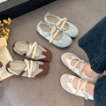 Exportretro mary jane flats women's spring and summer new arrival hidden heel german training shoes soft bottom velcro ballet casual shoes