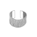 Wide alloy bracelet wholesale european and american cross-border jewelry fashion brushed stylish bracelet irregular opening bracelet for women