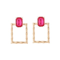 European and american cross-border retro hollow-out stud earrings - fashionable design with heart, round, and geometric shapes - elegant and unique earrings for women