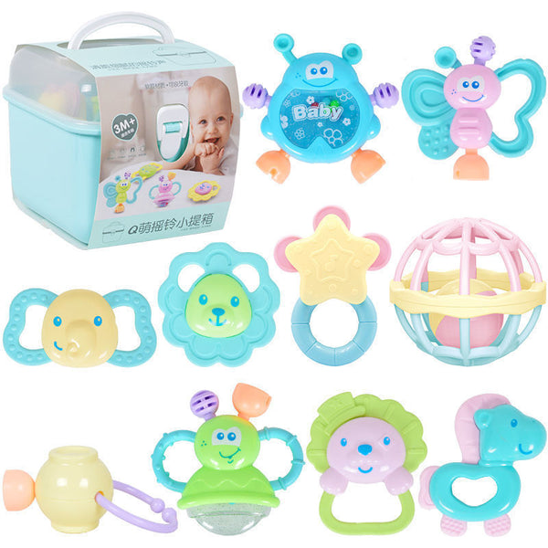 Cross-border Export South East Asia Baby Hand Rattle Toys Early Education Grip Nibbling Toothpaste Newborn Babies