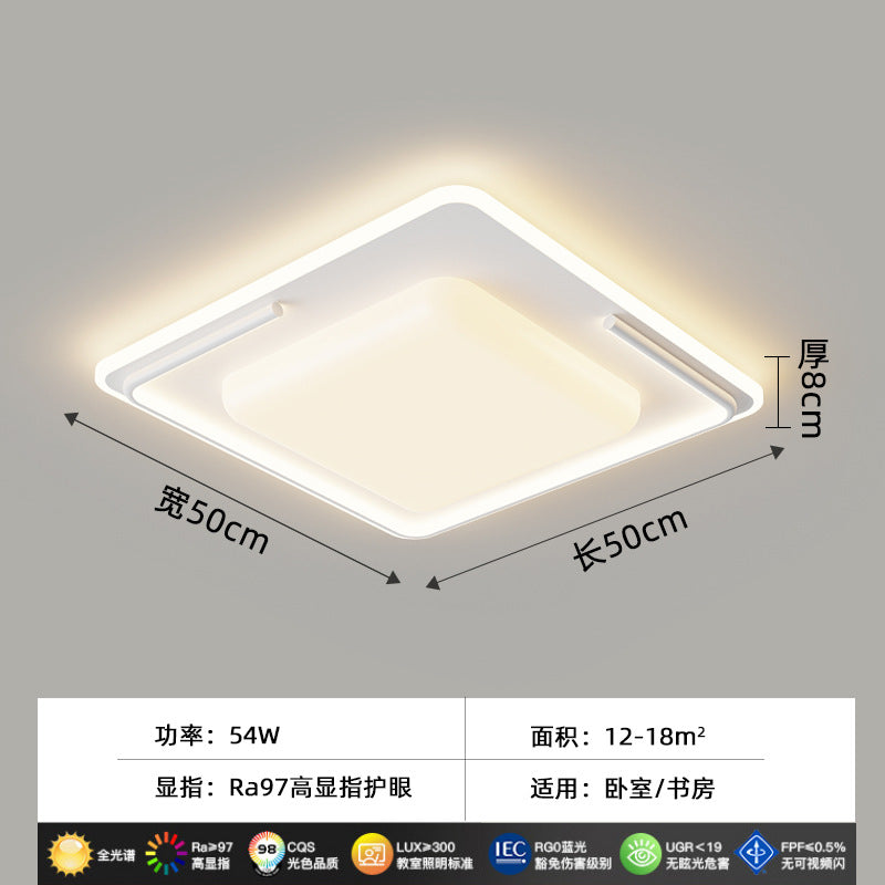 Full Spectrum Nordic Modern Simple Geometric Ceiling Light LED Eye Protection Light Luxury Bedroom Living Room Whole House Lighting Package