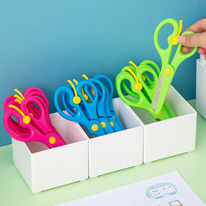 Desktop Stationery Handmade Scissors Storage Box Transparent Mini Household Multifunctional Detachable Grid Portable Storage Box