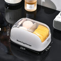 Cosmetic sponge storage box with lid, dustproof dressing table lipstick air cushion storage shelf, portable powder puff storage box