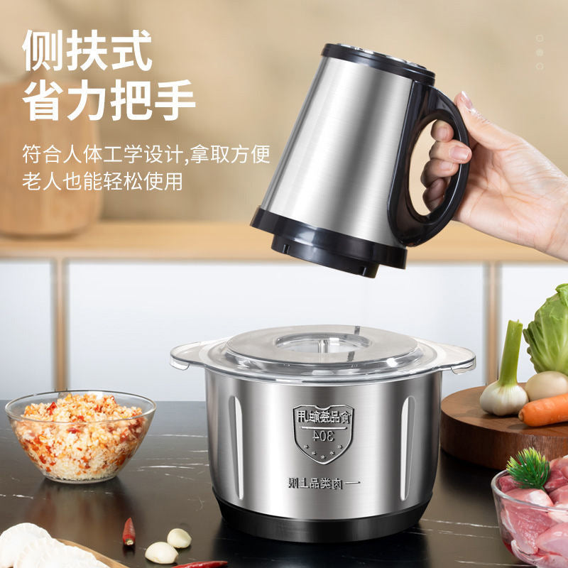 stainless steel meat grinder small for home mixer dumpling meat filling large capacity automatic food processor wholesale