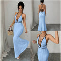 Fashion cross-border  sexy suspender dress texture silm suspender tight suspender skirt