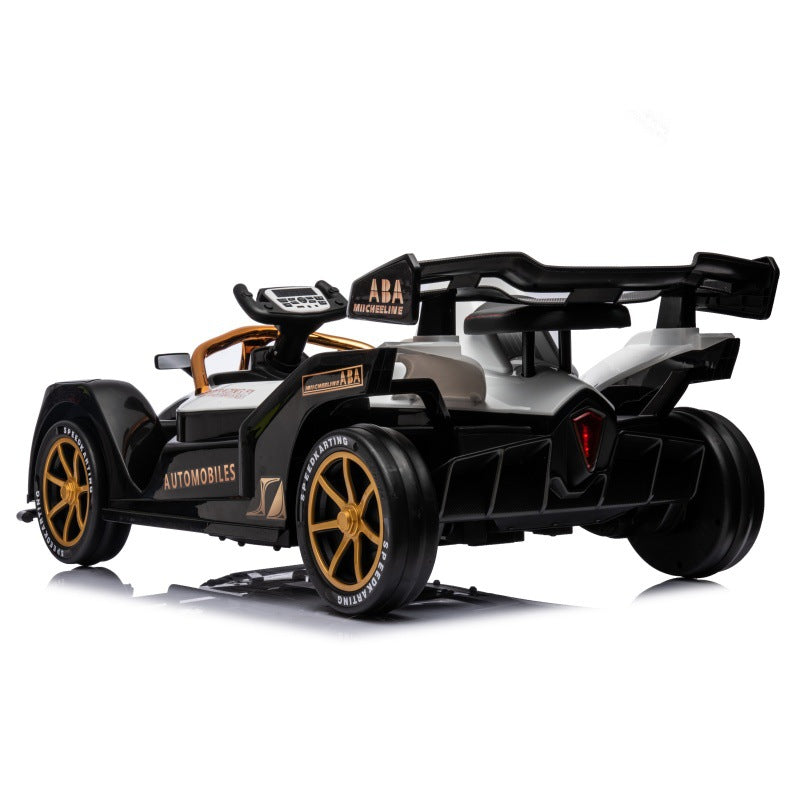 New kart children's electric car four-wheel drift car remote control men, women and children charging toy car can seat people