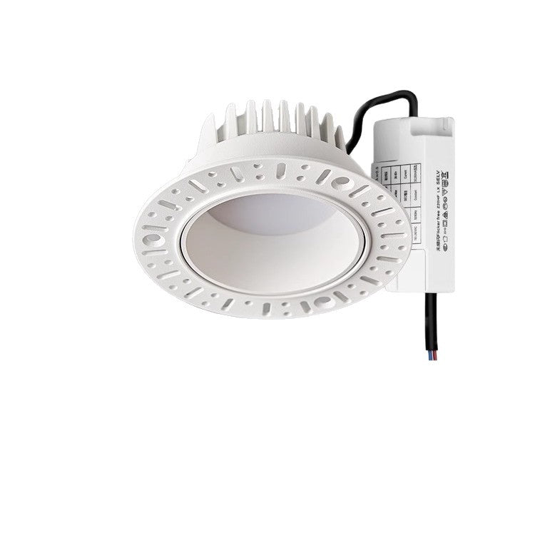 Ultra-thin borderless downlight embedded anti-glare intelligent ceiling light pre-embedded led spotlight home living room without master