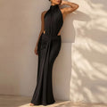 summer new women's fashion: european and american style cross-border dress - stylish, elegant, and high-end halter bodycon maxi dress