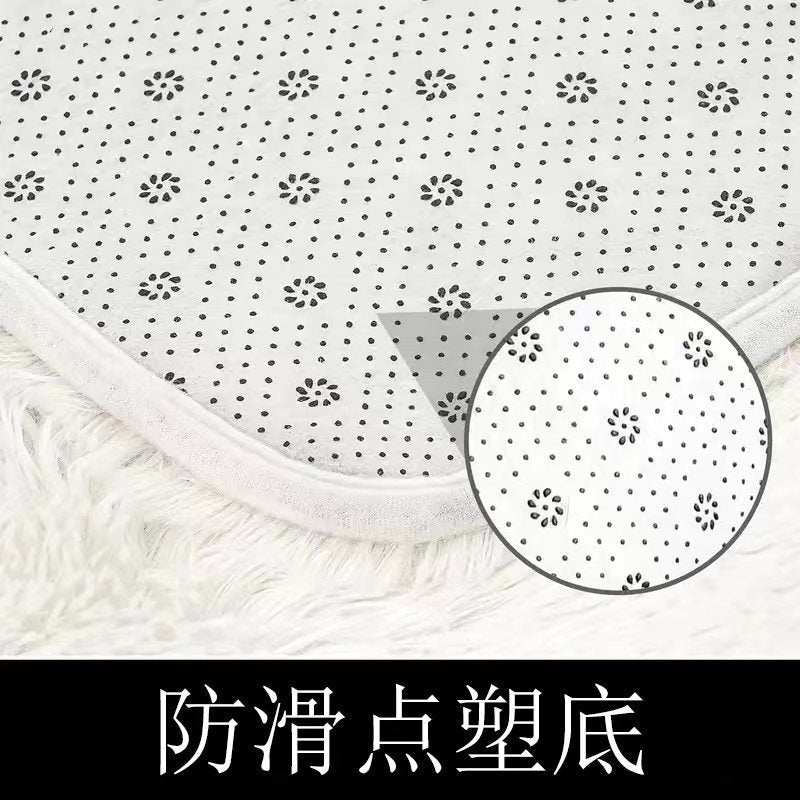 Round silk wool carpet study living room coffee table mat bedroom bedside blanket stuffed hanging basket rocking chair computer chair floor mat