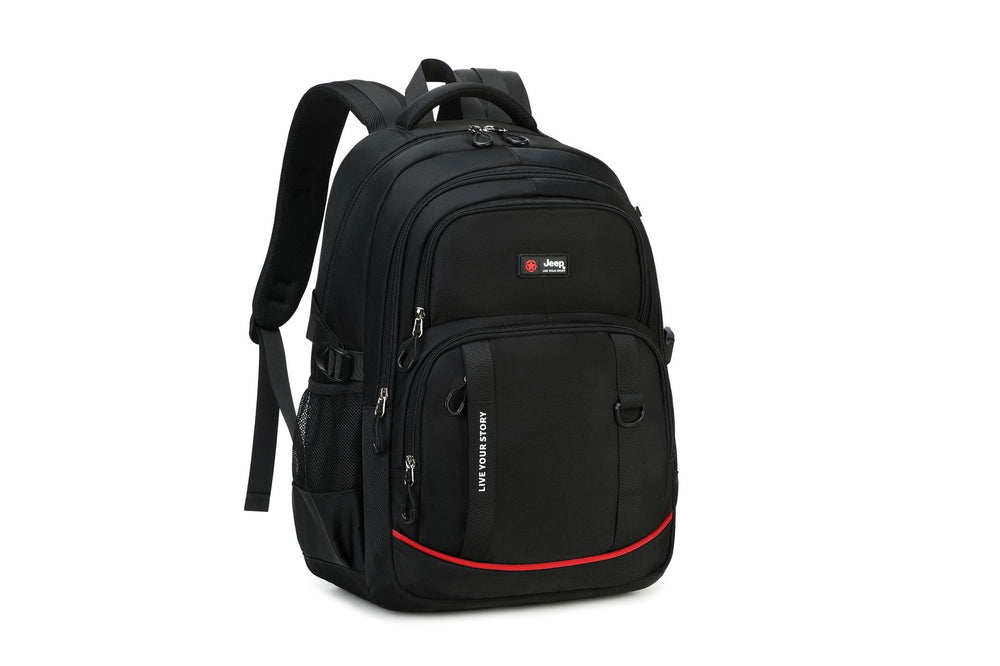 Jeep kids' backpack - lightweight, spine-protecting schoolbag for boys and girls, grades 1-6 & middle school