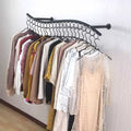 Wall-mounted side rack children's clothing store decoration clothes rack wavy side-mounted women's clothing front-mounted side rack wall-mounted clothes