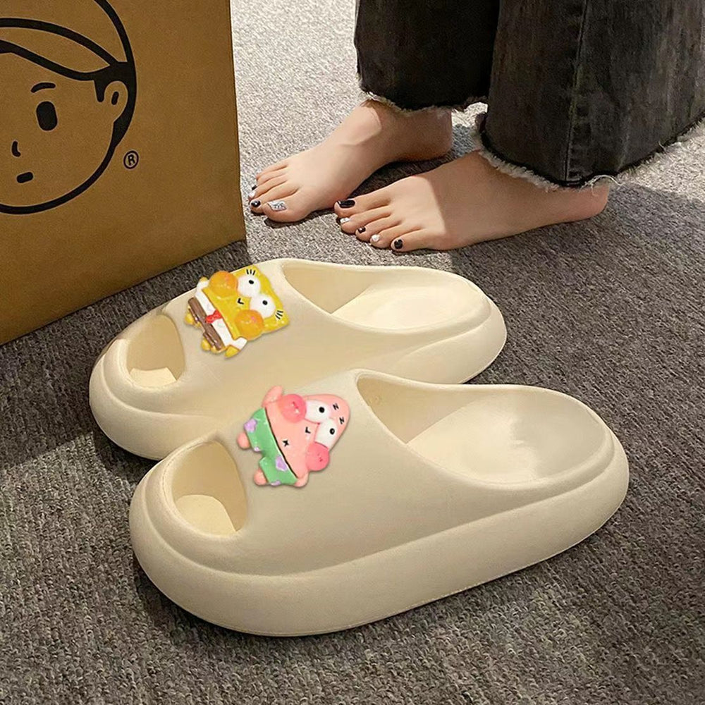 Eva cloud slides for women - summer outdoor wear, 2024 new style, perfect for home, outings, bathroom, and bathing - thick sole, height increasing