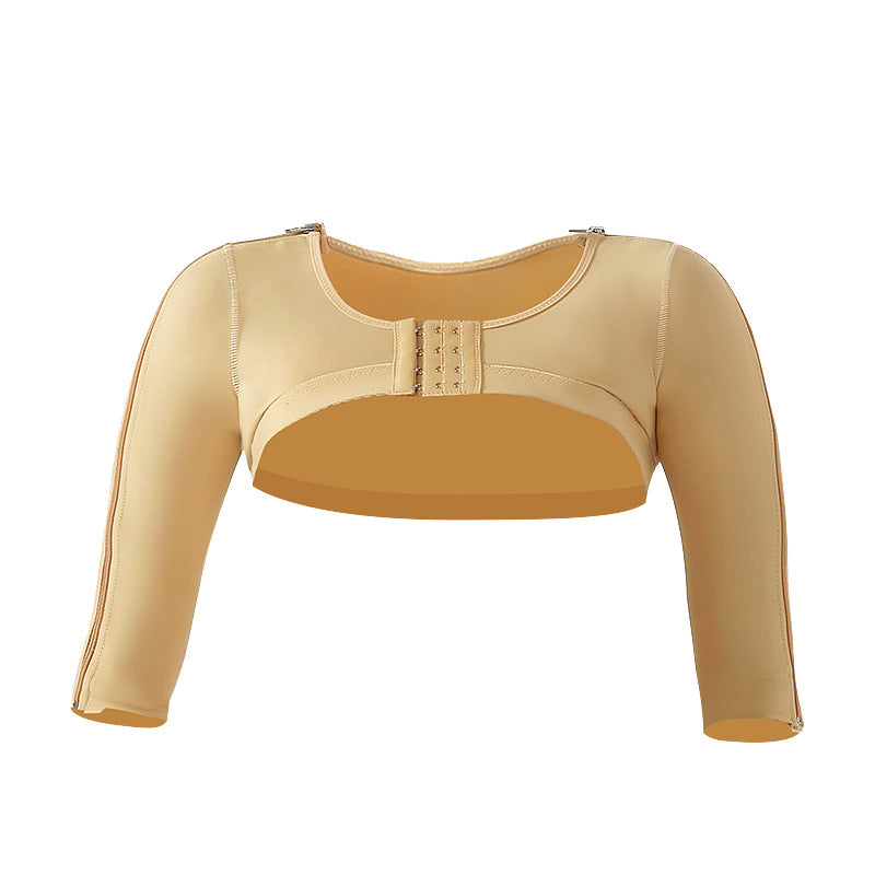 Post-liposuction shapewear for the upper body, including arm compression, strong pressure for slimming arms, side breast support, and post-operative recovery and shaping for women