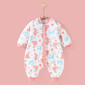 Newborn baby sleeping bag - autumn/winter style, anti-kick quilt, unisex baby padded sleeping bag with leg opening