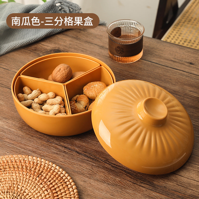 Creative and simple dried fruit box Internet celebrity household grid candy box fruit plate Chinese New Year fruit box living room snack storage box