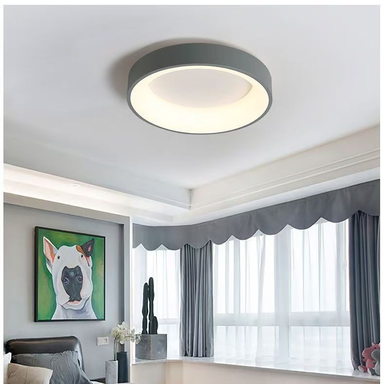 Modern minimalist led ceiling light for bedroom, living room, round room, warm and romantic, popular nordic style corridor lighting fixture