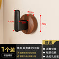 No-drill solid wood coat hook - entryway, doorway, behind-the-door hook - damage-free adhesive, heavy-duty weight capacity, coat & hat hook, key hook