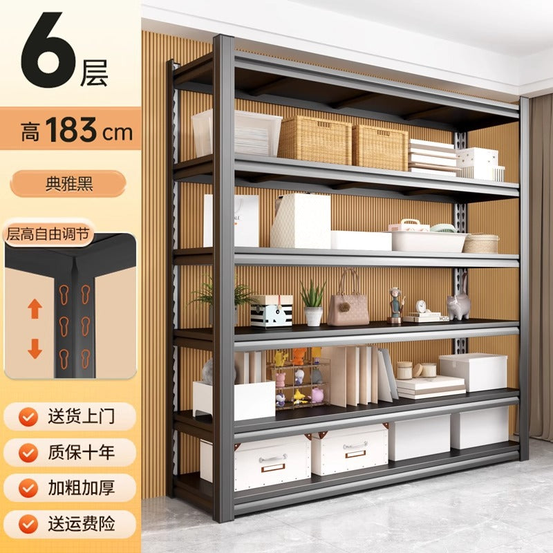 Multi-tier home storage rack, adjustable shelving unit for living room, supermarket multi-functional display shelf