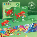 Cross-border export of advanced puzzle toys, four-in-one children's educational puzzles, enlightenment and development of paper flat puzzles