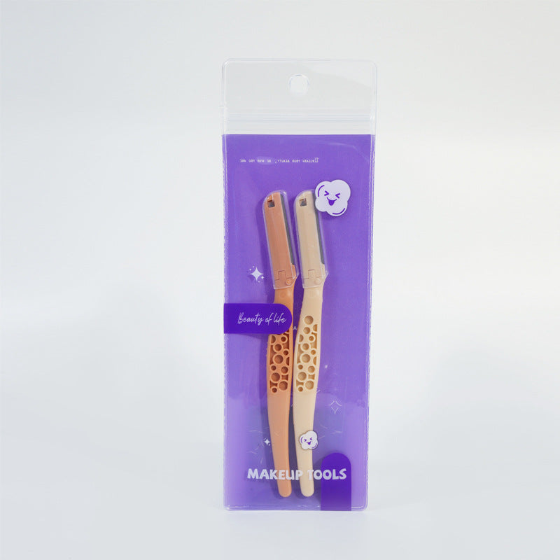 Snow belle macro stainless steel eyebrow razor 3 pack cross-border exclusive eyebrow razor beauty tools sharp eyebrow razor