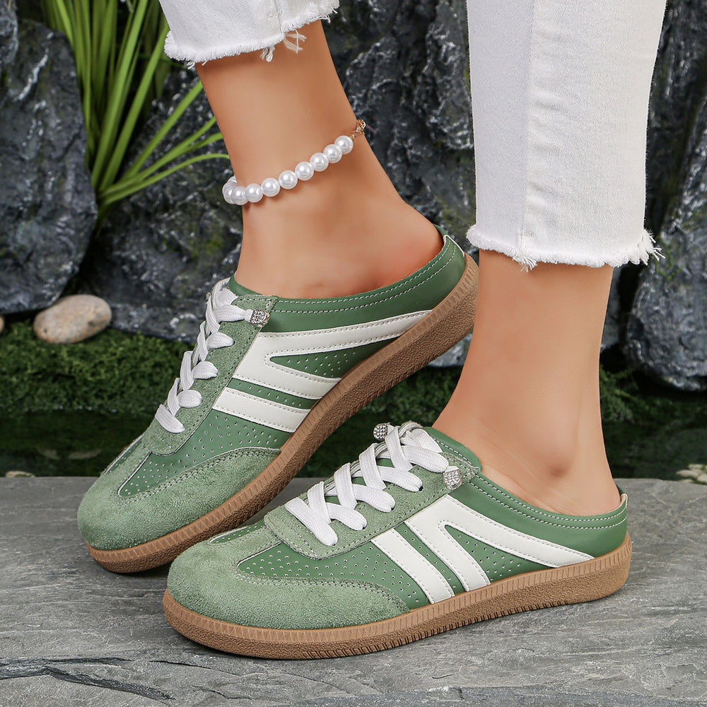 plus size baotou outwear half slippers for women 2026 summernew arrivalcasual slip-on lazy white shoes wholesale