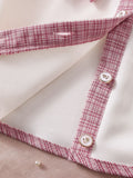chic spring/autumn new korean style girls' chanel-inspired dress set - pink cute mini skirt three-piece outfit