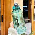 Summer sports water cup large capacity water bottle outdoor portable men's and women's plastic cup space cup ton ton bucket big belly cup