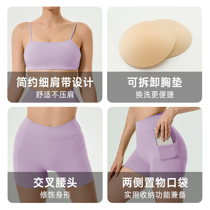 New peach lift workout shorts for women - slimming, high-waisted, tummy control, running, fitness, and yoga set for sports & outdoors