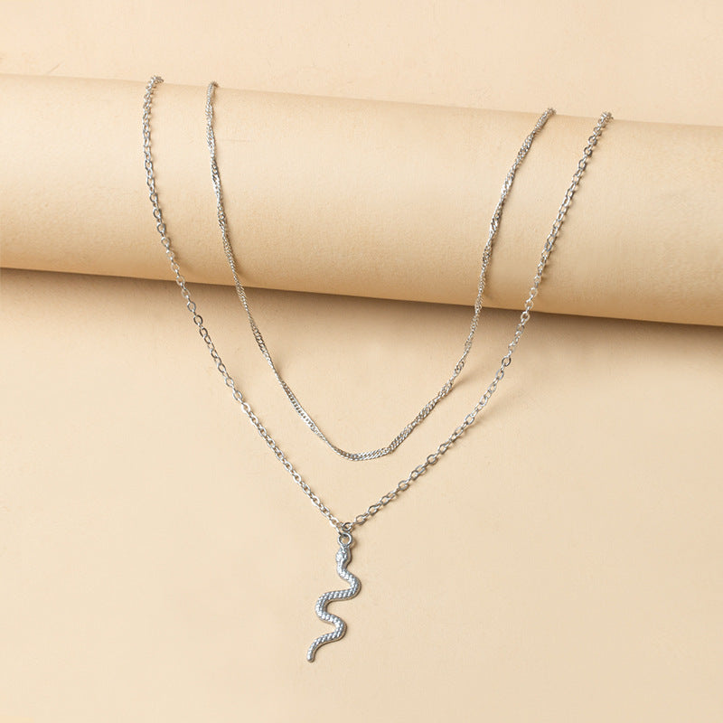 Wholesale alloy necklaces: hot-selling european and american cross-border fashion jewelry - trendy multi-layer heart & teardrop pendants, vintage women's choker necklaces