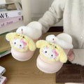 Popular winter soft easiest for matchcasual home heattechoutwearthick sole toe shoes fashion girl heart detachable