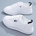 Simple and versatile white sneakers for women, new for summer 2025. white athletic casual sneakers, perfect for spring and autumn