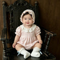 Newborn baby summer clothes - lightweight & adorable: baby girl romper, summer princess style, perfect for first birthday & 100-day celebration - bodysuit set