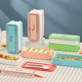 double-layer lunch box, microwaveable, special lunch box for office workers, lunch box, fat-reducing light meal box